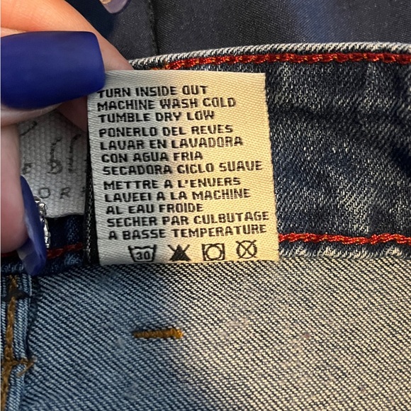 Vince Blue New York Vintage High Rise Stretch Cargo Jeans sz 7 - Picture 12 of 13